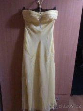 Dlouhé žluté šaty, vel. 34-36