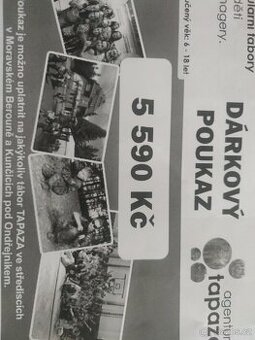 Dárkový poukaz na letní tábor