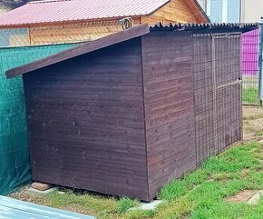 Kotec pro psa, domek na dřevo 270x170cm