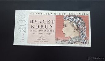 20kčs 1949 I. Vydání - Neperforovaná