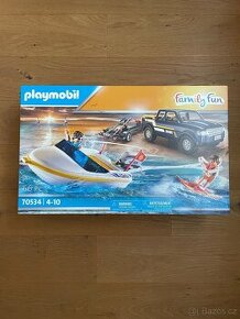 Playmobil 70534 terénní vozidlo a člun - 1