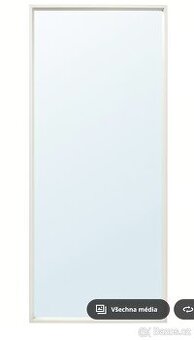 Nástěnné zrcadlo 70x160,5 cm Ikea bílé