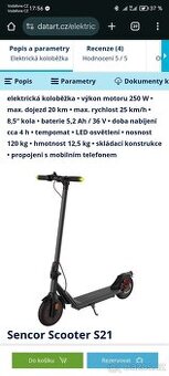 Sencor Scooter S 21