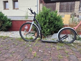 Svižná,lehká koloběžka Wilcox pro scooterjoring se psem