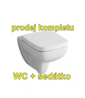 Geberit sedátko + Keramag WC
