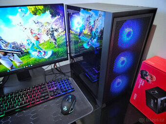 🔥 Herní PC Core i7|RX 580|16GB RAM|1TB SSD|ARGB|WiFi+BT