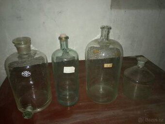 Demižonky 2-5 litrů, skleněné nádoby, láhve, demižon