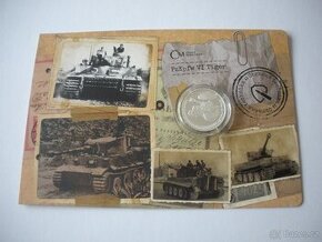 Stříbrná mince Obrněná technika - PzKpfw VI Tiger proof