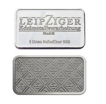 Leipziger 31,1g Oz Investiční stříbrný slitek - 1