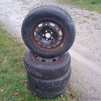 Sada plechových disků rozteč 5x100 s pneu 165/70/14