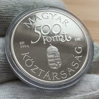 Stříbrná mince 500 Forint 1994 Maďarsko