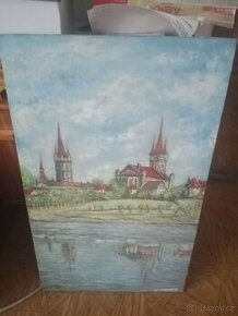 OLEJ NA PLÁTNĚ - KOSTEL SV.BARTOLOMEJE V KOLÍNĚ