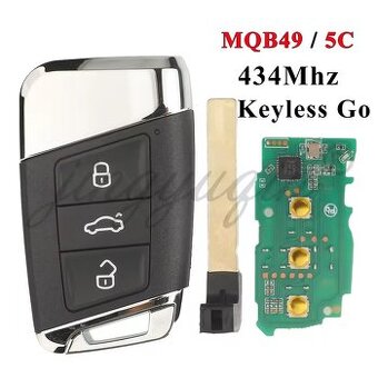 Klíč keyless pro VW Arteon Passat B8 Superb A7 2019+