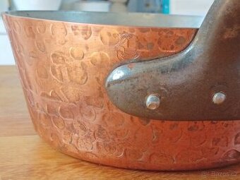 PROFESIONÁLNÍ MĚDĚNÝ HRNEC BAUMALU ALSASKO FRANCIE 70.LÉTA