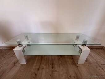 Konferencni stolek skleneny 120cm