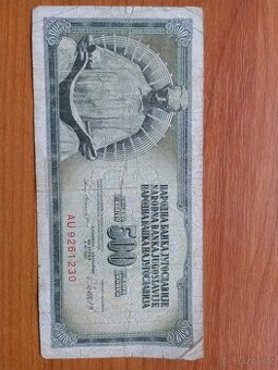 500 dinara, Jugoslavije - 1