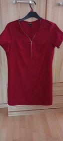 Dámské vínové šaty, tunika vel. 42/L