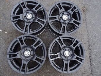 Alu disky černé na Škoda, 15", 5x100, ET 38, šíře 6,5J