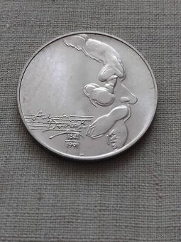 Pametni stribrna mince A.Dvorak 1991 stribro