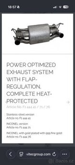 Novitec vyfuk Ferrari F8