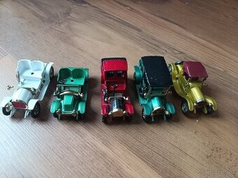 Set modelů aut ze serie Lesney Yesterday - 5ks