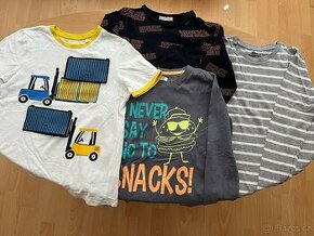 Chlapecká trika s dlouhým rukávem vel. 134/140