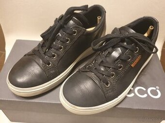 Ecco dětské boty sneakers kožené černé vel.33