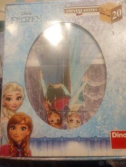 Dřevěné kostky Frozen