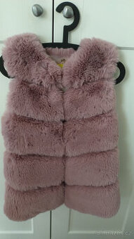 růžová vesta (kožíšek), vel. 170/176