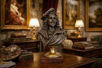 Bronzová busta Rembrandta podle Carrier-Belleuse