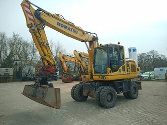 Kolový otočný bagr Komatsu PW 160-10
