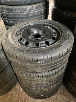 115) SADA LETNÍCH KOL //PLECH+PNEU// 185/60/15 - 185/60 R15