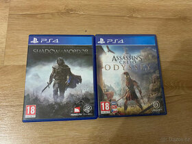 Shadow of Mordor a Assassins Creed Oddysey - PS4