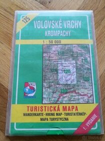 Turistická mapa Volovské vrchy - Krompachy - 1995 - 1