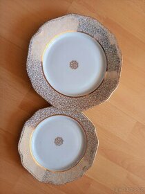Porcelán-zlacené talíře - 1