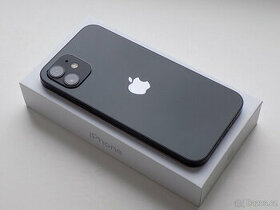 APPLE iPhone 12 64GB Black - ZÁRUKA 12 MĚSÍCŮ - KOMPLETNÍ