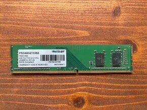 PATRIOT DDR4 4GB 2133MHz CL15 PSD44G213382 - 1