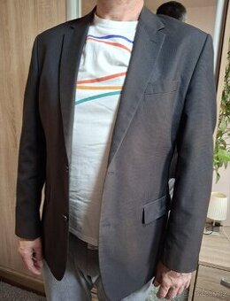 Pánské sako tmavě šedé Canda XL - 1
