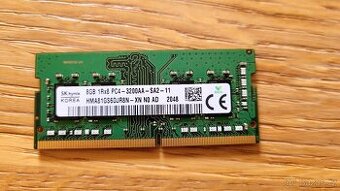 8GB SODIMM DDR4 RAM paměť 3200 Mhz SK hynix