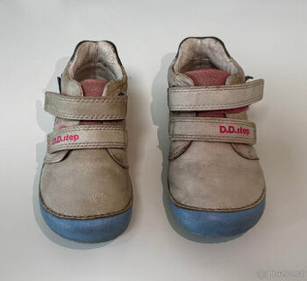 Kožené barefoot boty D.D.step S070-41929 White vel. 25