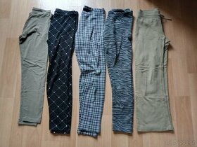 Tepláky, termoleginy vel. 9-10 let (H&M, C&A)
