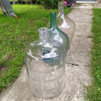 Skleněné demižony obsah 15 A 11,3 a 10 l