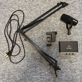 Setup na mikrofon SHURE MV7X