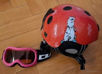 Dětská lyžařská helma Mango 46-48 cm + brýle