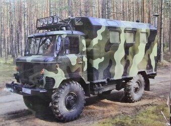 Kovová cedule VELKÁ 40x30cm-GAZ 66