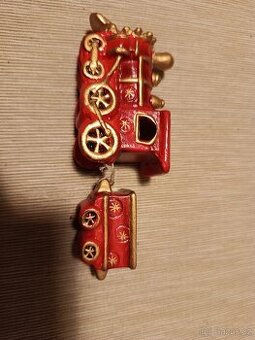 Keramický vláček svícen