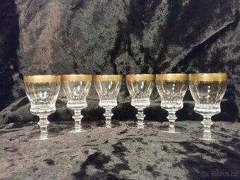 Krásné broušené skleňky Theresienthal