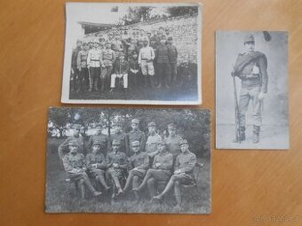 Staré pohlednice - fotky vojáků - kusy a stav foto
