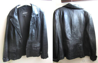 Černá dámská kožená bunda