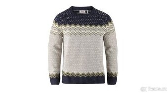 Vlněný svetr Fjallraven Ovik Knit Sweater W Navy